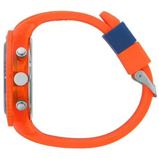 Montre Chronographe Homme XL ICE WATCH CHRONO ORANGE BLUE Silicone Orange