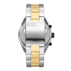 Montre Chronographe Homme DIESEL SPIKED NOIR Acier Bicolore