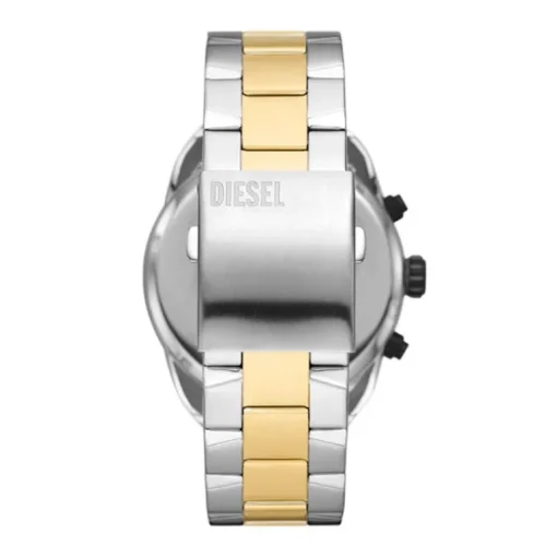 Montre Chronographe Homme DIESEL SPIKED NOIR Acier Bicolore