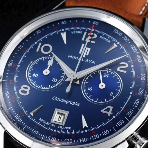 Montre Chronographe Homme LIP HIMALAYA Cuir Brun
