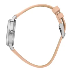 Montre Coffret Femme Solaire OUI&ME Cuir Rose et Acier Argenté ME010373