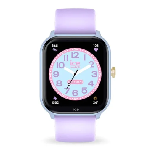 Montre Connectée Enfant S ICE WATCH SMART JUNIOR 2.0 SOFT BLUE PURPLE​​​​​​​ Silicone Violet