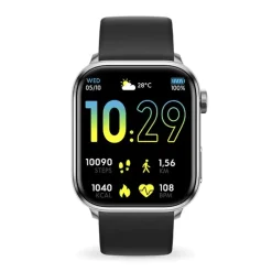 Montre Connectée Homme ICE WATCH SMART 2.0 SILVER Silicone Noir