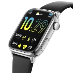 Montre Connectée Homme ICE WATCH SMART 2.0 SILVER Silicone Noir
