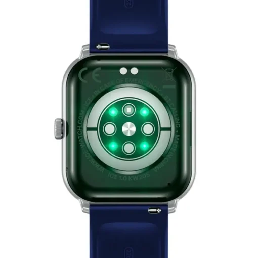 Montre Connectée Homme ICE WATCH SMART 1.0 SILVER Silicone Bleu et Silicone Noir