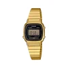montre digitale CASIO VINTAGE MINI acier doré