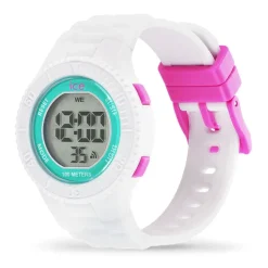 Montre Digitale Enfant S ICE WATCH DIGIT Silicone White Turquoise