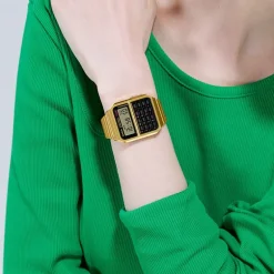 Montre Digitale Femme CASIO EDGY COLLECTION Acier Doré