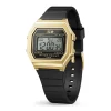 Montre Digitale Femme S ICE WATCH DIGIT RETRO GOLD Silicone Black
