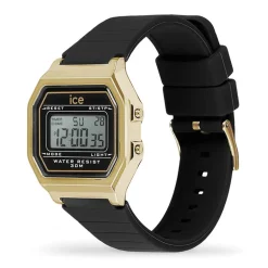 Montre Digitale Femme S ICE WATCH DIGIT RETRO GOLD Silicone Black