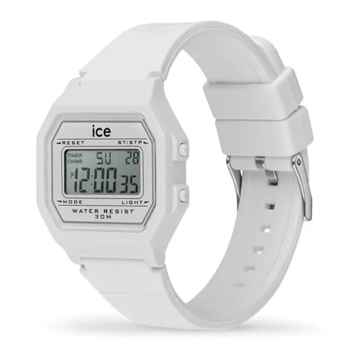 Montre Digitale Femme S ICE WATCH DIGIT RETRO WHITE Silicone Blanc