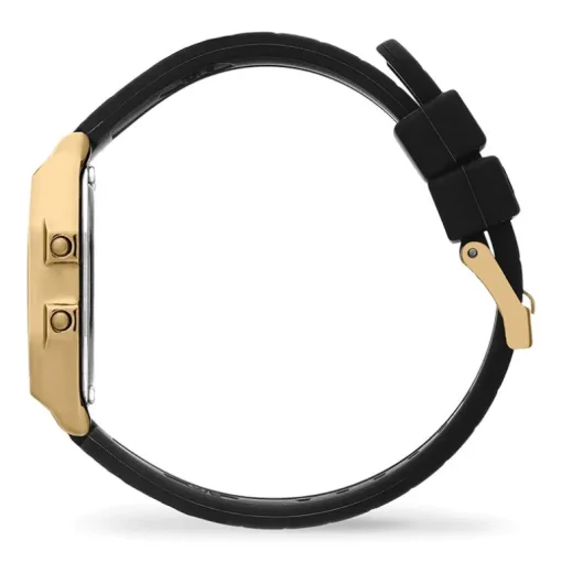 Montre Digitale Femme S ICE WATCH DIGIT RETRO GOLD Silicone Black