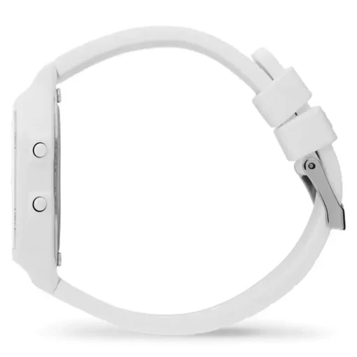 Montre Digitale Femme S ICE WATCH DIGIT RETRO WHITE Silicone Blanc