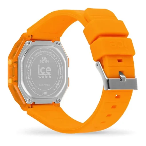 Montre Digitale Femme S ICE WATCH DIGIT RETRO NEON ORANGE Silicone Orange