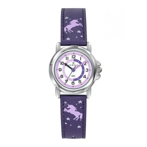 Montre Enfant CERTUS JUNIOR Cuir Violet