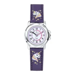 Montre Enfant CERTUS JUNIOR LICORNE Cuir Violet