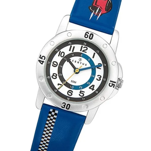 Montre Enfant CERTUS JUNIOR VOITURE Cuir Bleu