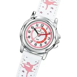 Montre Enfant CERTUS JUNIOR Cuir Blanc et Rose