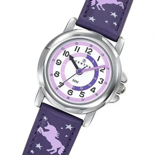 Montre Enfant CERTUS JUNIOR Cuir Violet