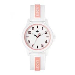 Montre Enfant LACOSTE RIDER Silicone Blanc et Rose