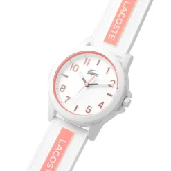Montre Enfant LACOSTE RIDER Silicone Blanc et Rose