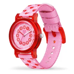 Montre Enfant S ICE WATCH LEARNING RED LOVE Nylon Rose Coeur