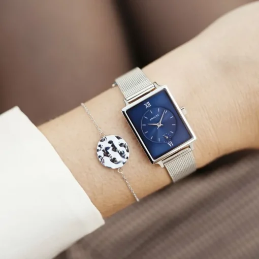 Montre femme AMALYS KATE acier argenté