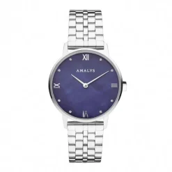 Montre femme AMALYS MADISON acier argenté