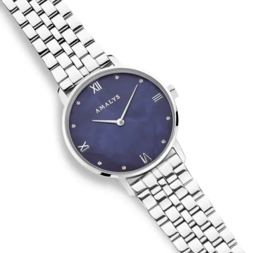 Montre femme AMALYS MADISON acier argenté