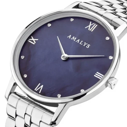 Montre femme AMALYS MADISON acier argenté