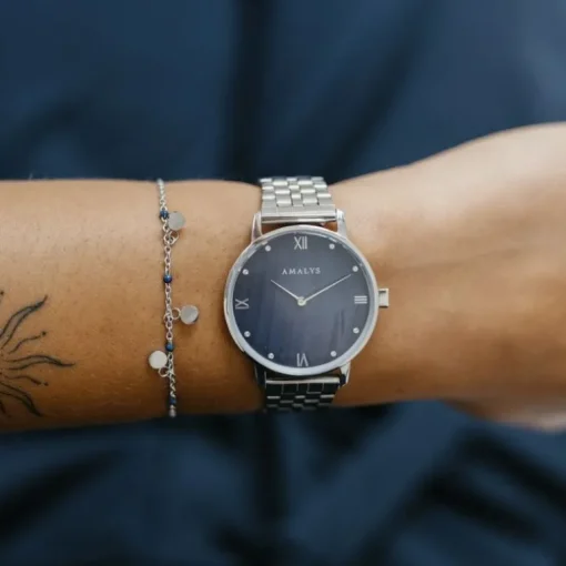 Montre femme AMALYS MADISON acier argenté