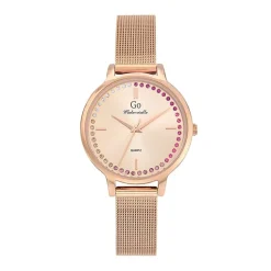 Montre Femme Analogique GO Acier Doré Rose 695528