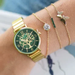Montre Femme Analogique GO Acier Doré 695540