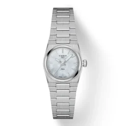Montre femme analogique Tisot PRX 25mm cadran nacre acier argent T1370101111100