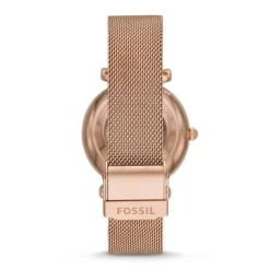 montre femme automatique FOSSIL Carlie acier doré rose