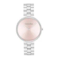 Montre Femme Calvin Klein Gleam Rose Acier Argenté 25100015