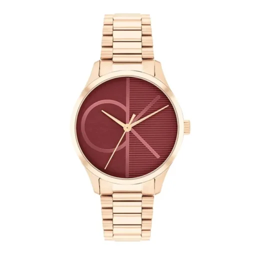 Montre Femme CALVIN KLEIN ICONIC ROUGE Acier Doré Rose 25200366
