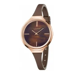 Montre Femme CALVIN KLEIN LIVELY BRUN Silicone Brun