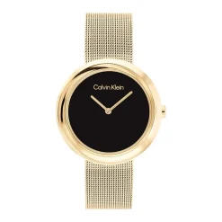 montre femme CALVIN KLEIN TWISTED BEZEL acier doré 25200012