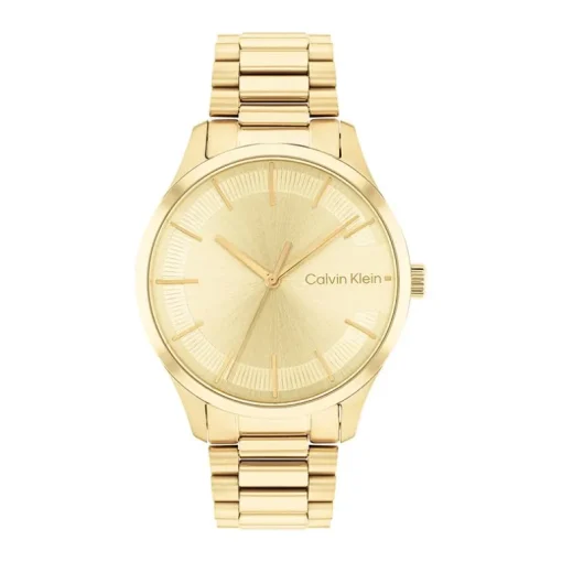 montre femme CALVIN KLEIN iconic bracelet acier doré 25200043