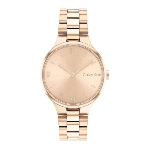montre femme CALVIN KLEIN linked acier doré rose 25200131