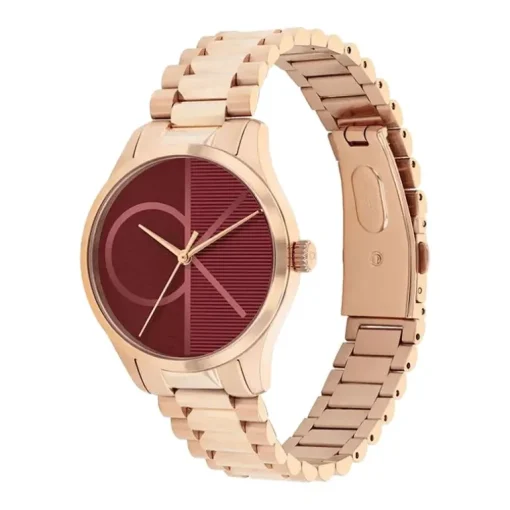 Montre Femme CALVIN KLEIN ICONIC ROUGE Acier Doré Rose 25200366