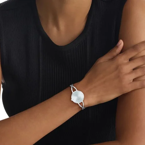 Montre Femme Calvin Klein Sculpted Embrace Acier Argenté 25100058