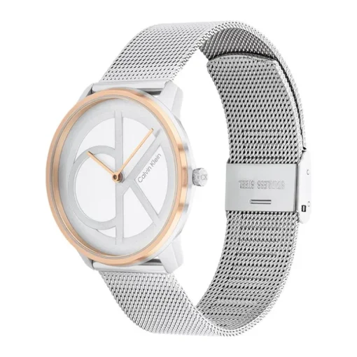 montre femme CALVIN KLEIN iconic mesh acier argenté 25200033