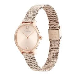 montre femme CALVIN KLEIN TIMELESS 2H acier doré rose 25200059