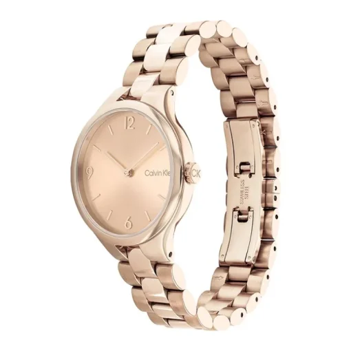 montre femme CALVIN KLEIN linked acier doré rose 25200131