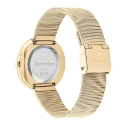 montre femme CALVIN KLEIN TWISTED BEZEL acier doré 25200012