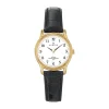 Montre Femme Certus Acier Doré Cuir Noir 646232
