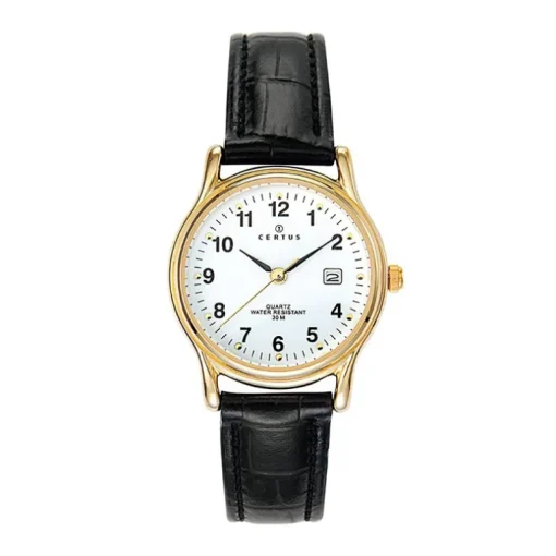 Montre femme CERTUS Cuir Noir