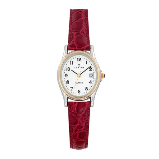 Montre Femme CERTUS Cuir Rouge